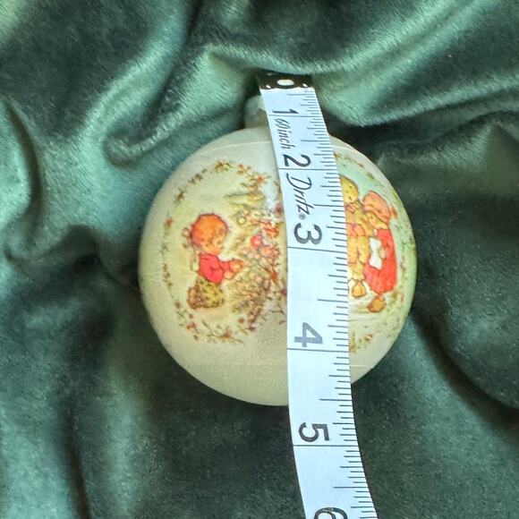 Vintage 1974 Hallmark Betsy Clark Glass Christmas Ornament - Picture 6 of 11